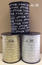 Krullint X-mas 10mm x 250 mtr Zilver cadeaulint