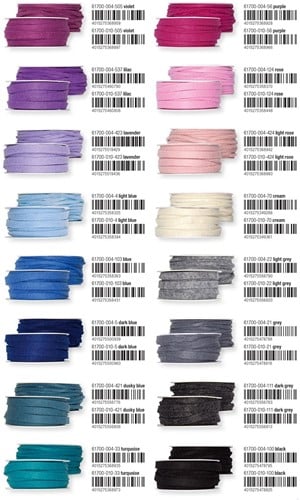 Viltlint  4mm* 15 meter rol - aqua 34 