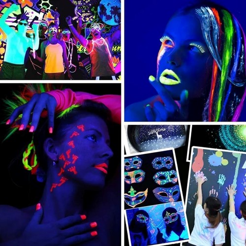 Luminous poeder Glow in the Dark Pigment 20gr ORANGE oranje Kleurstof voor Epoxy Nagels