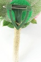 Luxe Corsage, corsage van Zijdenroos Geel groen passend bij 024597 Schitterende kwaliteit Boutonnière op pinclip met speld