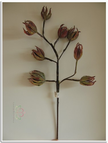 Magnolia x8 70cm Rusty +Groen foam Bloemen