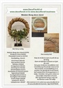 Metalen boog deco stand zwart 35*8*33 cm op voet