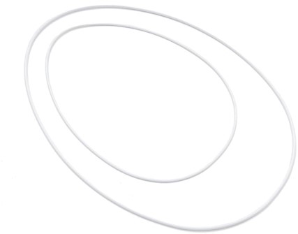 Metalen Ei Metal egg ring 40*58cm Hang WHITE Ei frame enkel excl decoraties!