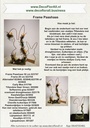 Metalen frame Haas staand oor op voet 29 cm Goud Metal Rabbit