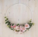 Metalen ring 60 cm goud gelakt Grote ring
