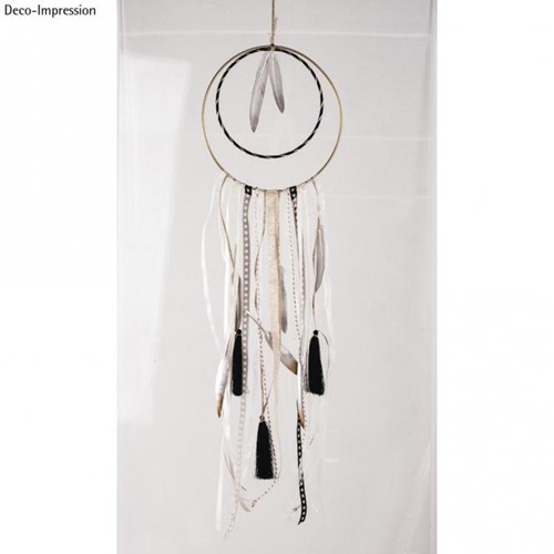 Metalen ring gelakt, WIT 50 cm Enkele ring
