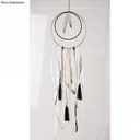 Metalen ring gelakt, WIT 50 cm Enkele ring