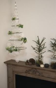 Metalen ringen diverse maten box 5st, zwart grootverpakking doos voor hangende kerstboom