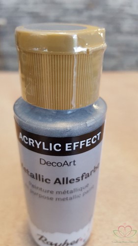 Metalicverf Acryl 59 ml Briljant Zilver Acrylverf ook voor styropor