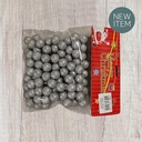 Mini deco balls, 15mm decobolletjes 20 gram Zilver 