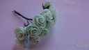 Mini foam roos 2,5 cm MintGroen bundel ca. 12st bundel voor corsage en bloemschikken