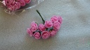 Mini foam roos 2,5 cm Zuurstokroze ca. 144st zak voor corsage en bloemschikken