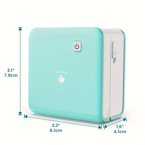 Mini Fotoprinter zwartwit Labelprinter Labelmaker WIT Phomemo M02PRO 300DPI incl software / st 