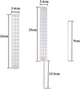 Mosstok Clear met 1 opzetstuk om te vullen met veenmos Planten totems set Opbinden van planten