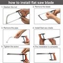 Multi-purpose Magic SAW Hana tool 10 delige set zagen HA ook door glas of steen