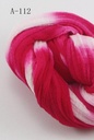 Nylon 126 Donker geel-Wit 2tone voor het maken van bloemen, pakje van 5 