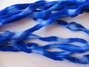 Nylon 34 Blauw-wit 2tonevoor het maken van bloemen, pakje van 5 