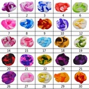 Nylon Geel-Bruin 2tonevoor het maken van bloemen, pakje van 5 