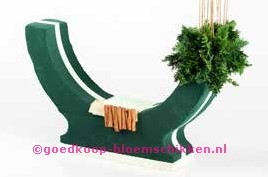 Oasis® Bioline mini Candleholder 30*8 cm steekschuim Kandelaar Oasis® oase voor verse bloemen