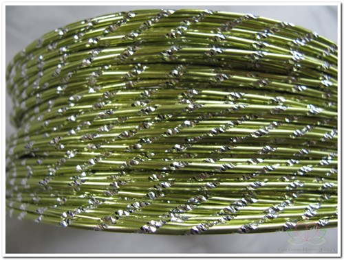 Oasis® Diamond Sensation Wire - 40-10104 Appelgroen Aluminiumdraad met diamanteffect