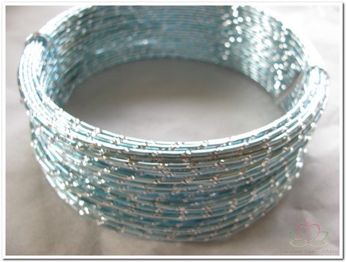 Oasis® Diamond Sensation Wire - 40-10110 Ice Blue Aluminiumdraad met diamanteffect