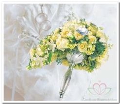 Oasis® Elegant bouquet holder goud goudkleurige bridy bruidsboekethouder