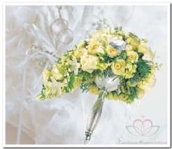 Oasis® Elegant bouquet holder Goud of Zilver bridy bruidsboekethouder