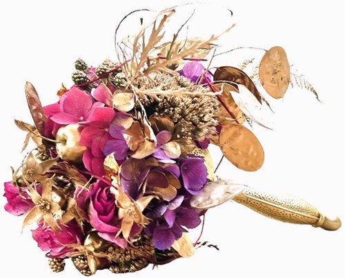 Oasis® Elegant bouquet holder Goud van E 14.99 voor  7,99 op is op bridy bruidsboekethouder