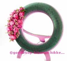 Oasis® Mini Krans 42 cm oase voor verse bloemen Met staander Oasis® Mini Krans