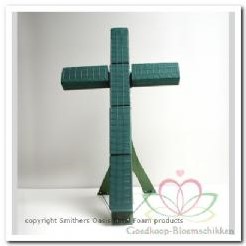 Oasis® Mini Kruis 40*24. 5*5. 5 cm Met staander Oasis® Mini Kruis oase voor verse bloemen