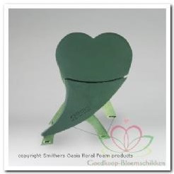 Oasis® Mini SWING hart Met staander 50*48*5 cm Oasis® Mini SWING oase voor verse bloemen