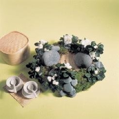 Oasis® Rainbow 9stfoam PebblesIvory/zilver/Grey' gekleurd steekschuim