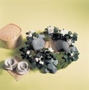 Oasis® Rainbow 9stfoam PebblesIvory/zilver/Grey' gekleurd steekschuim