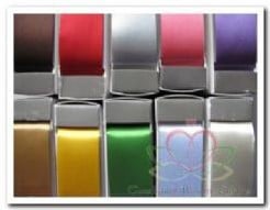 Bel Satijn 25 mm br / rol 32 Oud Purple bedrukbaar lint