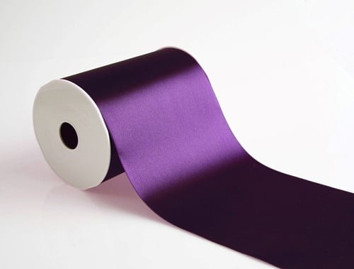 WIDE Satin Satijn Deep Purple, Blue Purple 70 mm /rol 25 m bedrukbaar lint