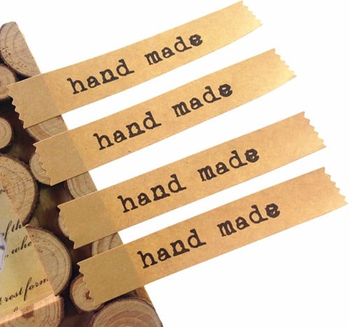 Sluitstickers 120 Labels Kraft Handmade Etiket Sluitsticker