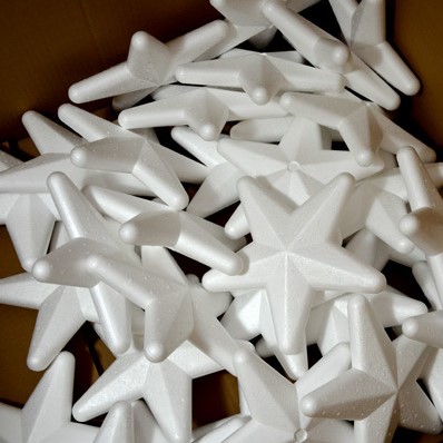 Oasis® Styropor Ster Zeester 20*5 cm Zeester /st piepschuim tempex isimo