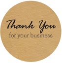 Sluitstickers 500 Labels Rol Thank You For Your Business Etiket Sluitsticker