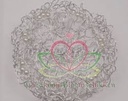 Oasis® Wire and Pearl Collar, Parelweb ZILVER Parelnet 20 cm