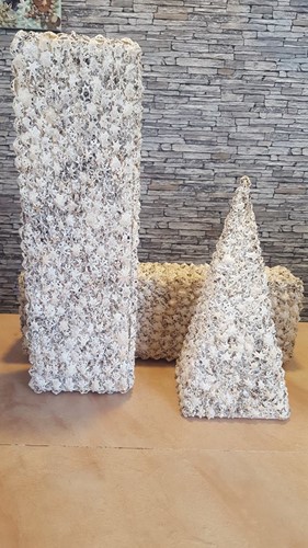 Schelpen decoratie rechthoek 51 cm