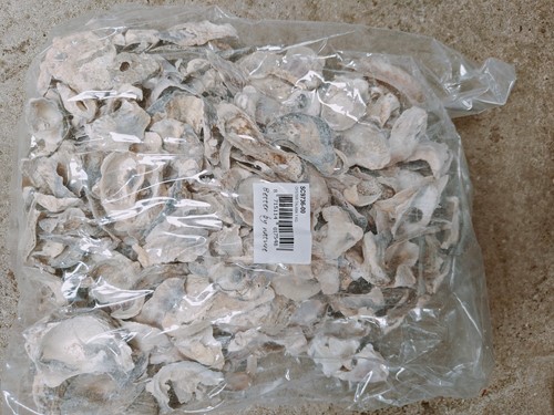 Oesterschelpen 1 kilo stukjes oesterschelp