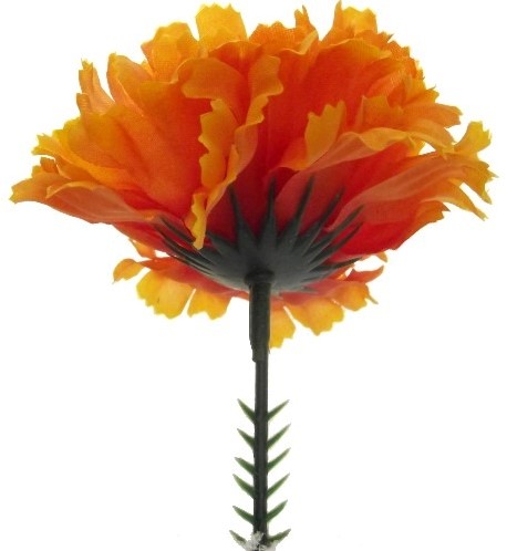 Anjerpick Oranje / stuk zijde bloemen
