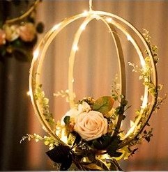 Bamboe ring Borduurring Flowerhoop ca. 15 cm /stuk Bamboo bloemenring