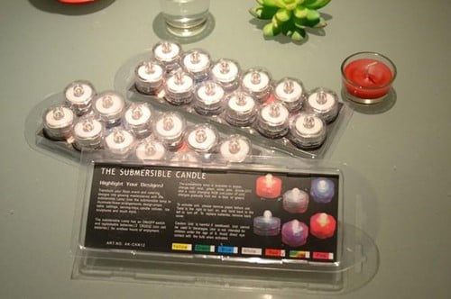 Onderwaterlichtje Waterproof Geel LED lichtje per stuk 