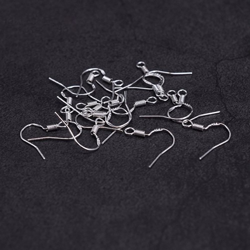 Oorbelhaakjes Zilverkleur Pakje ca. 100st open Oorbelhangers maken