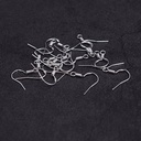 Oorbelhaakjes Zilverkleur Pakje ca. 100st open Oorbelhangers maken