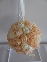 bloemenbal Pomander RoseBall Peach Ivory nr35 