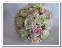 Bruidsboeket foamrozen Romantisch Pastel EV55 