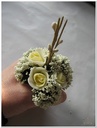 Corsage Miniroos New Style Pick Creme 