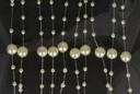 Parelketting Parelguirlande 3 meter Creme 3+8 mm 